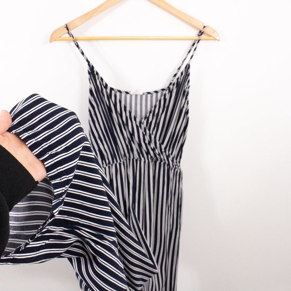 *Garage Navy & White Striped Jumpsuit - Picture 6 of 8